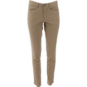 NWT LANDS' END JUNIOR'S STRETCH PENCIL PANTS KHAKI 1‎ & 7
